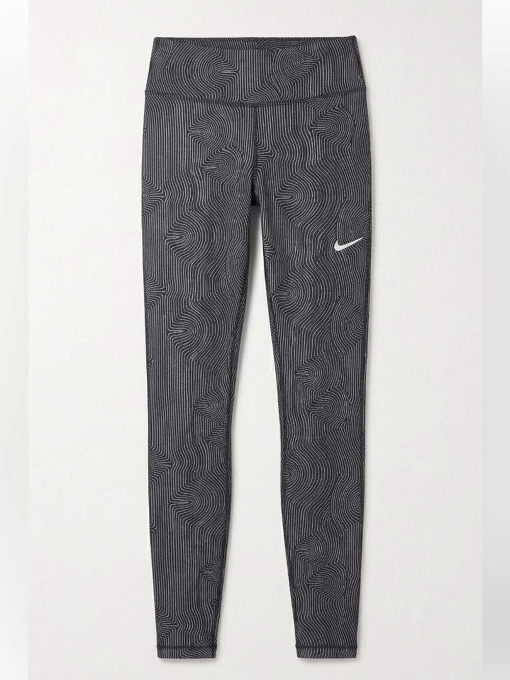 NIKE Dri Fit Silver Reflective Work Out Running Athletic Leggings -  Size Small
